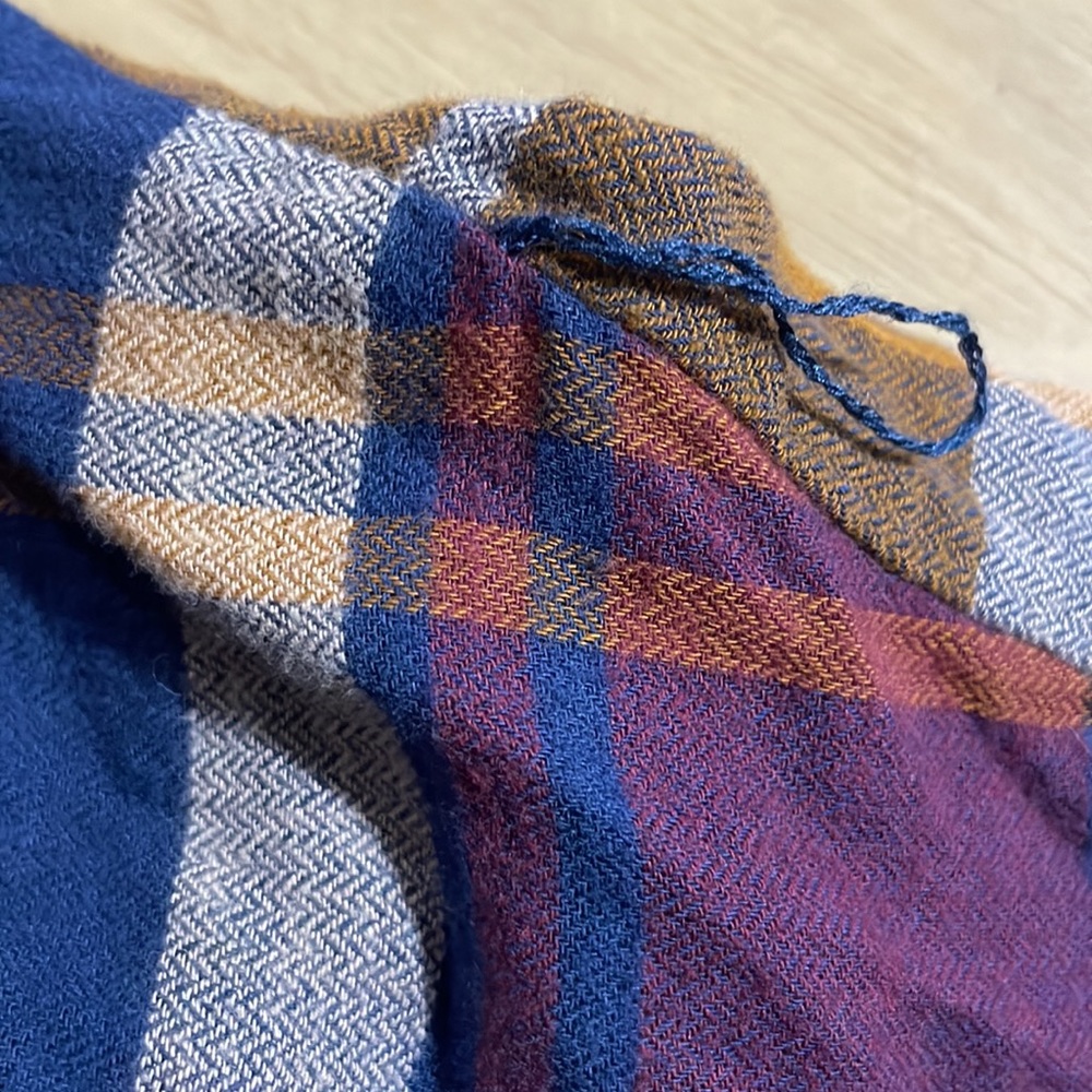 Cato Plaid Flannel Cover Up/Cardigan With Pockets - Picture 8 of 8
